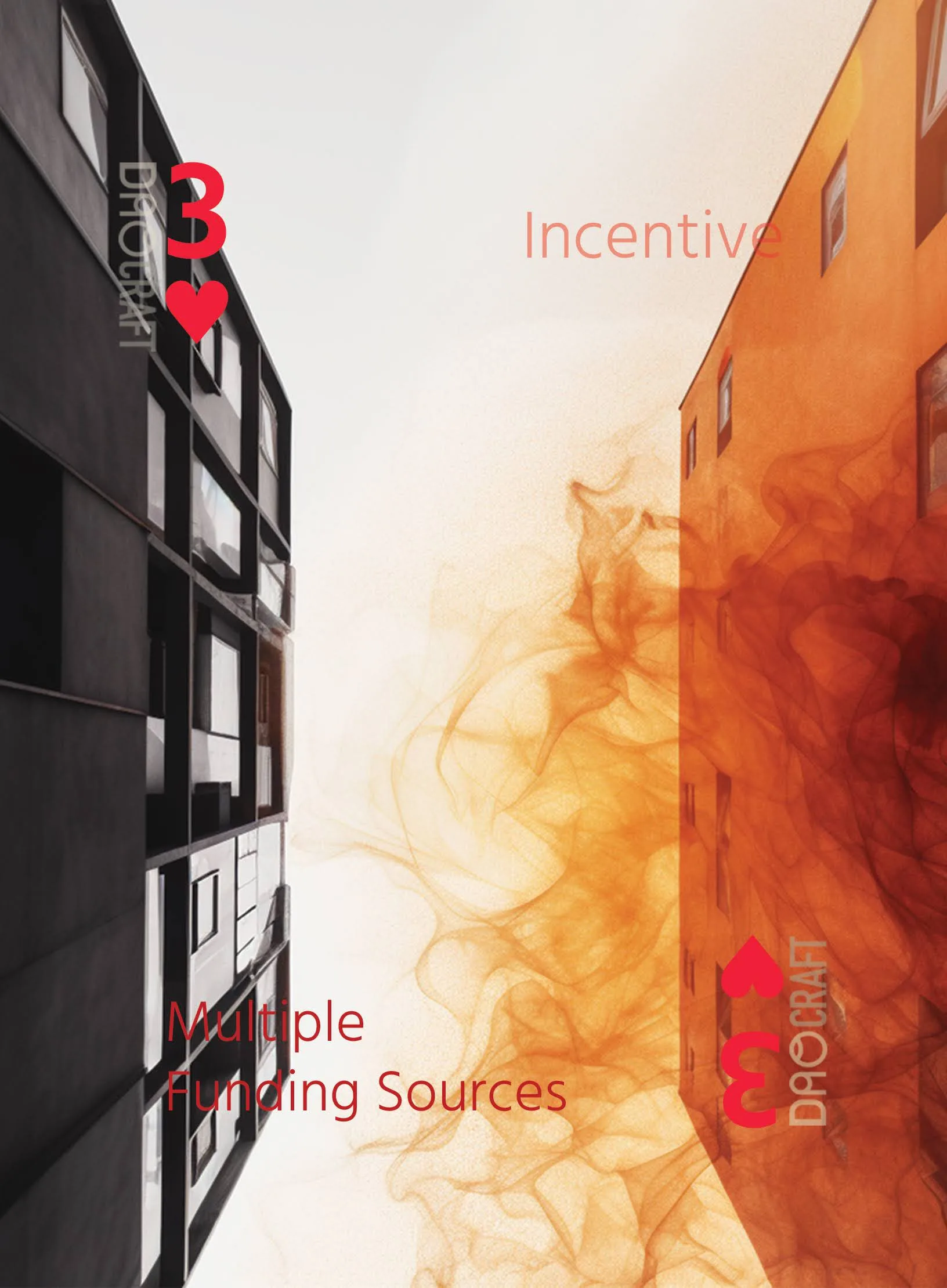The Multiple Funding Sources card: 3 ♥ of Incentive