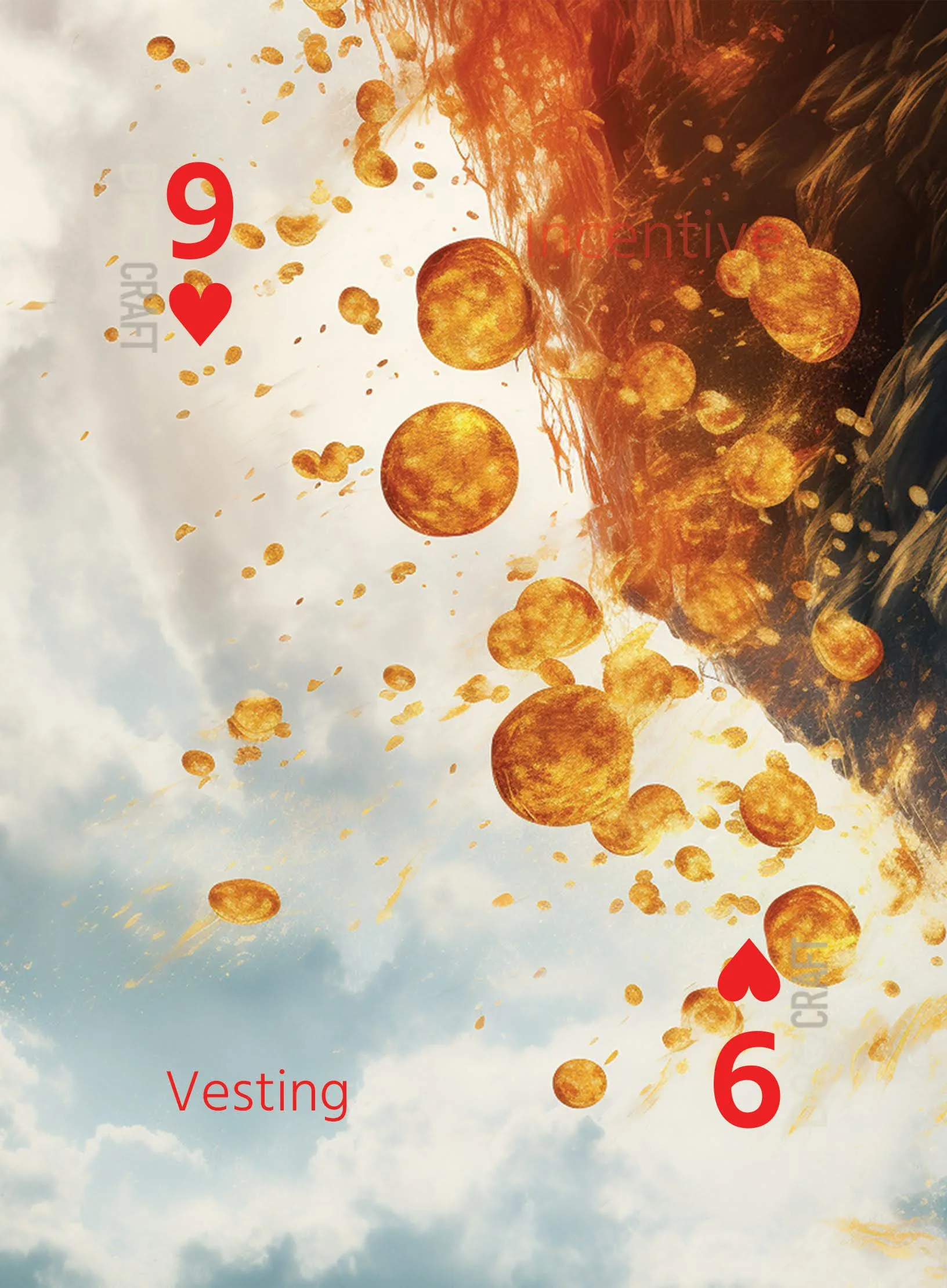 The Vesting card: 9 ♥ of Incentive