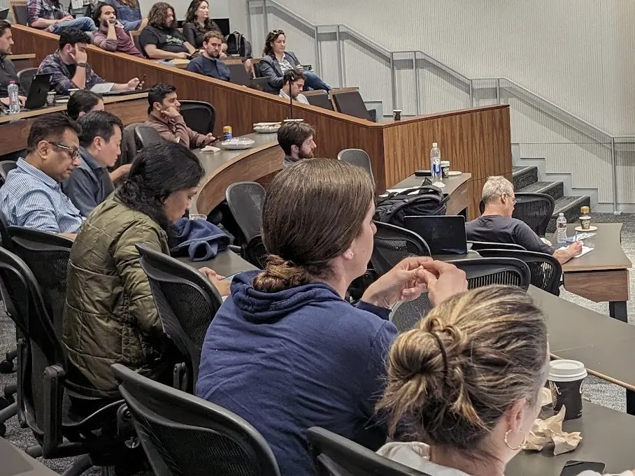 The audience at the Stanford Blockchain Governance Summit.