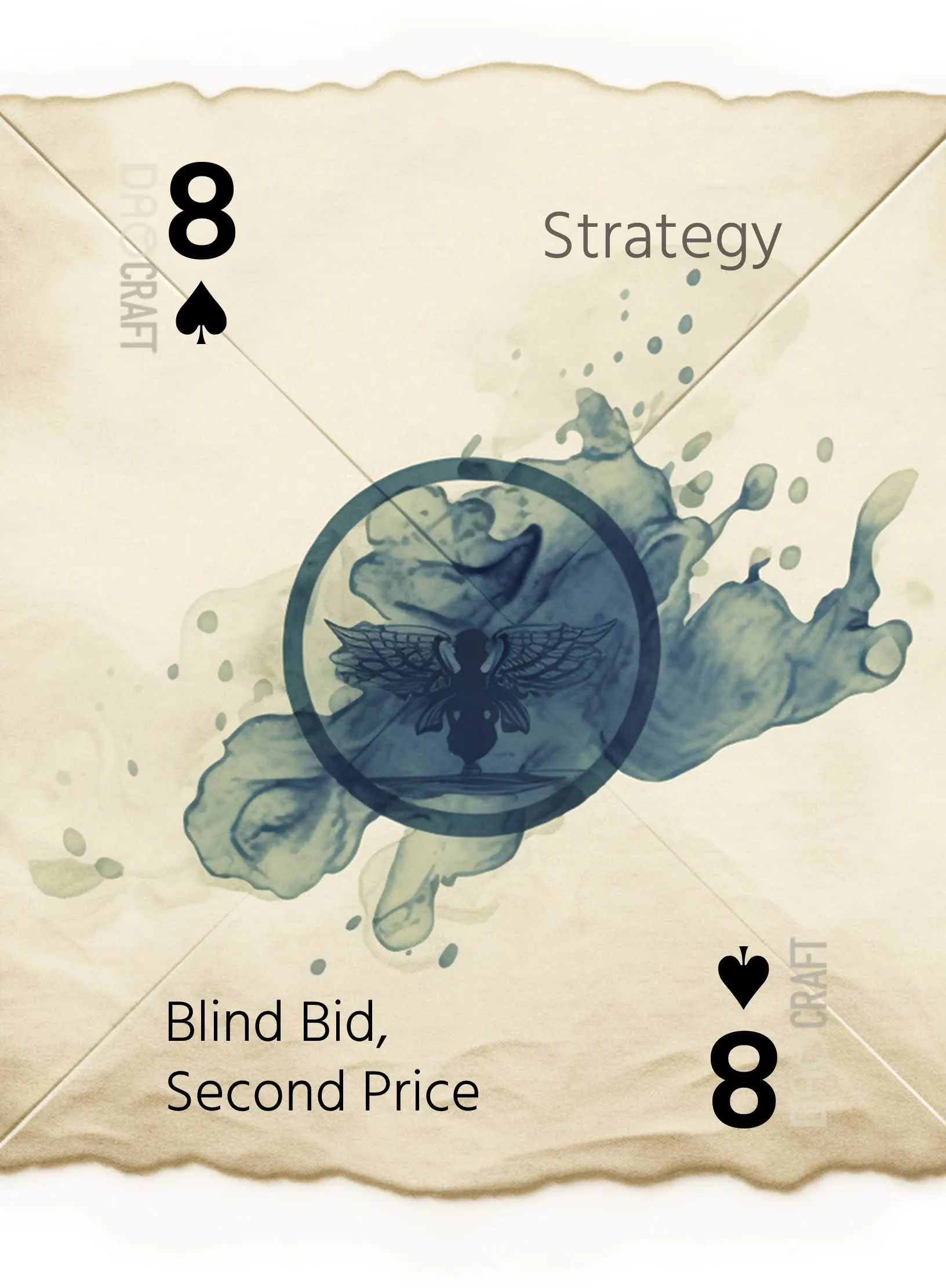 Blind Bid, Second Price, 8 ♠ of Strategy
